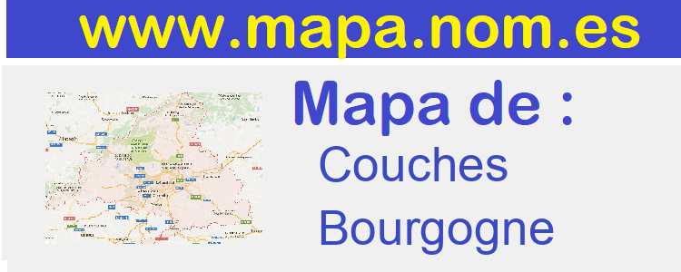 mapa de  Couches