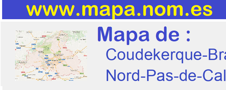 mapa de  Coudekerque-Branche