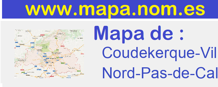 mapa de  Coudekerque-Village