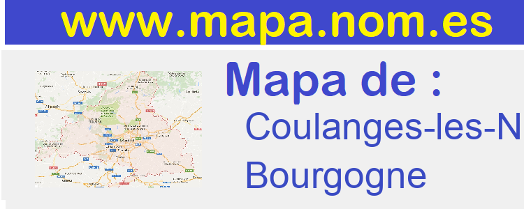mapa de  Coulanges-les-Nevers
