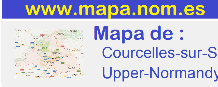 mapa de  Courcelles-sur-Seine