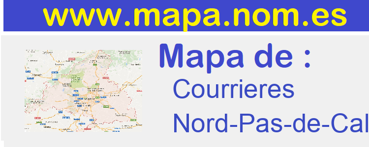 mapa de  Courrieres