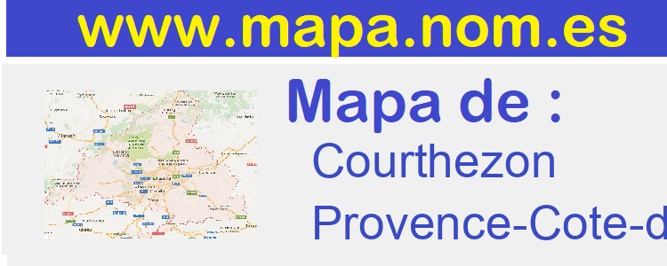 mapa de  Courthezon