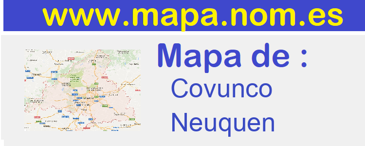 mapa de  Covunco