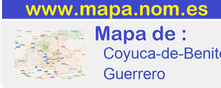 mapa de  Coyuca-de-Benitez