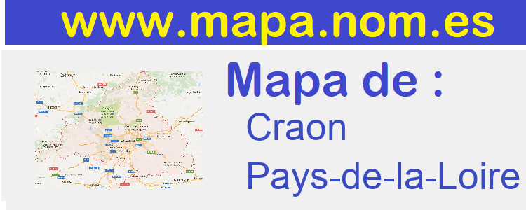 mapa de  Craon
