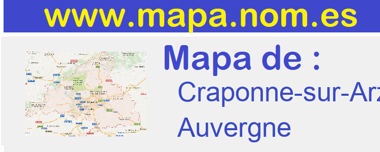 mapa de  Craponne-sur-Arzon