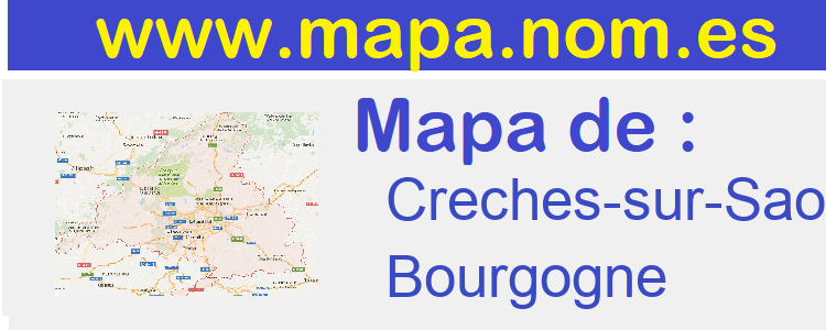 mapa de  Creches-sur-Saone
