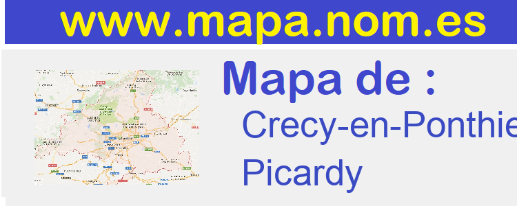 mapa de  Crecy-en-Ponthieu