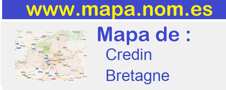 mapa de  Credin