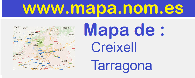 mapa de  Creixell