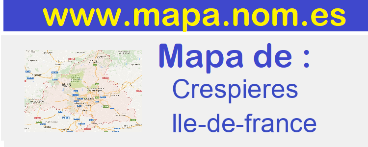 mapa de  Crespieres
