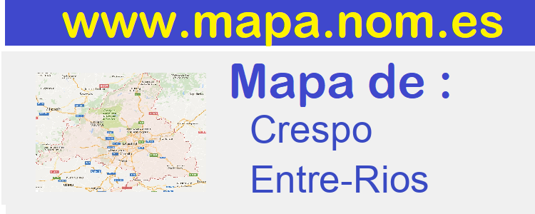 mapa de  Crespo