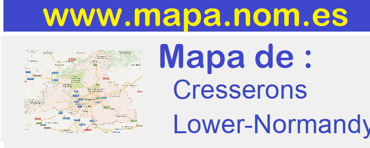 mapa de  Cresserons