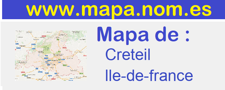 mapa de  Creteil