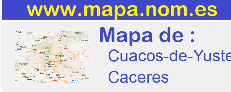 mapa de  Cuacos-de-Yuste