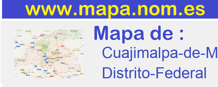 mapa de  Cuajimalpa-de-Morelos