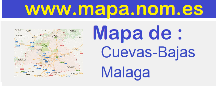 mapa de  Cuevas-Bajas