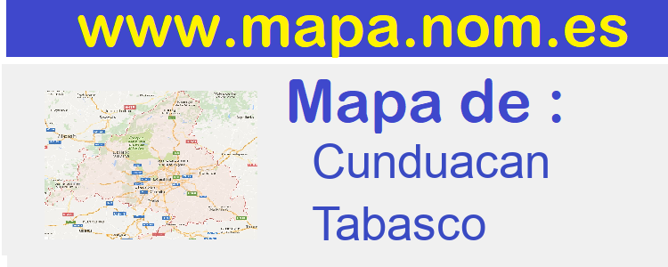 mapa de  Cunduacan