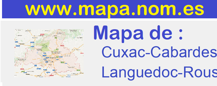 mapa de  Cuxac-Cabardes