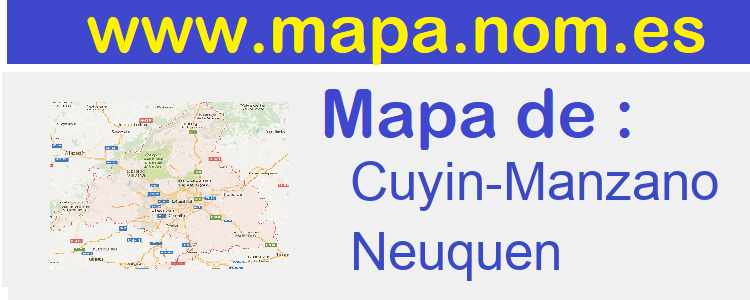 mapa de  Cuyin-Manzano