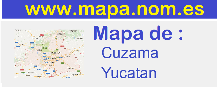 mapa de  Cuzama