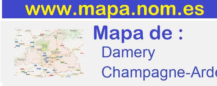 mapa de  Damery