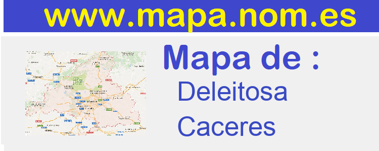 mapa de  Deleitosa