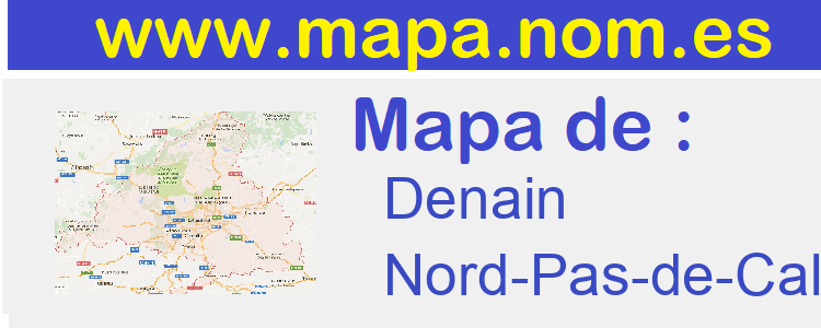 mapa de  Denain