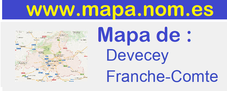 mapa de  Devecey