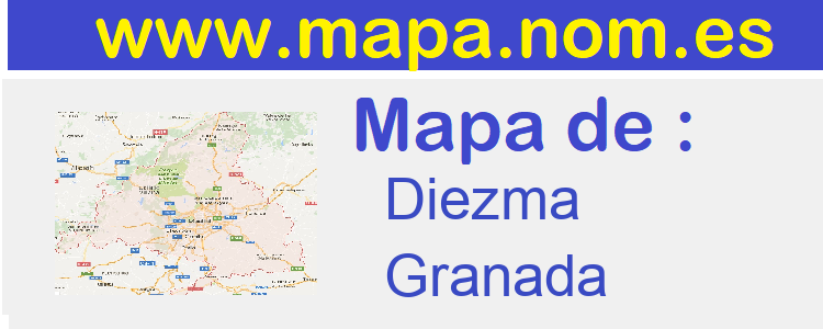 mapa de  Diezma