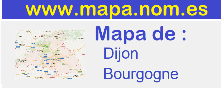 mapa de  Dijon