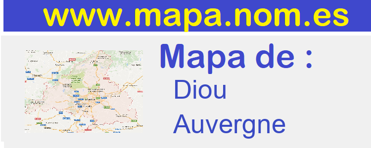 mapa de  Diou