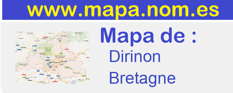 mapa de  Dirinon