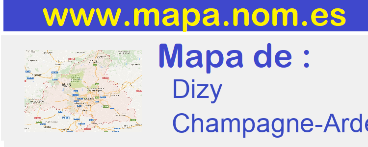 mapa de  Dizy