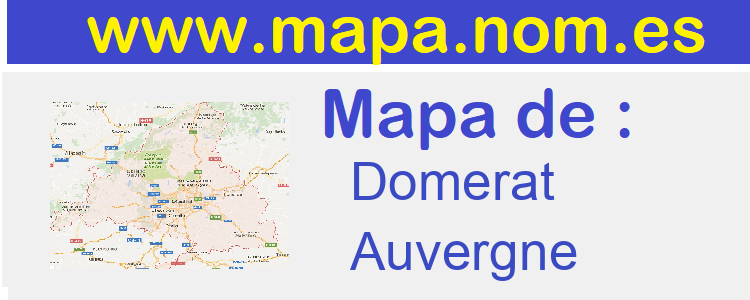 mapa de  Domerat