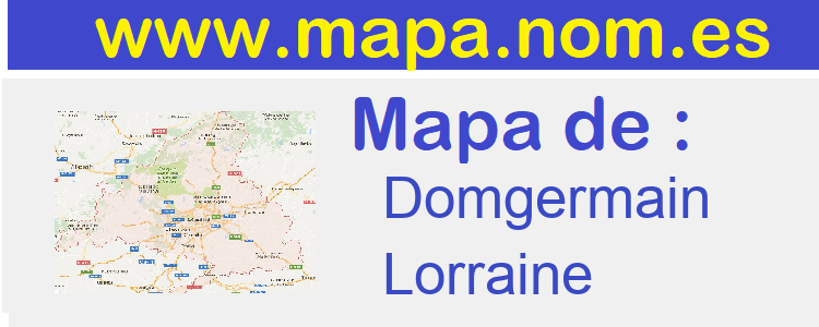 mapa de  Domgermain