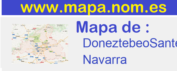 mapa de  DoneztebeoSantesteban
