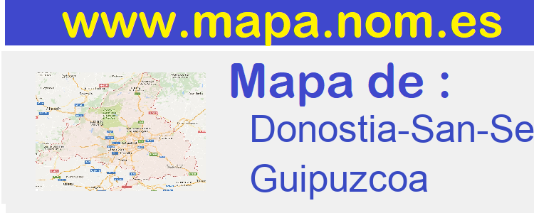 mapa de  Donostia-San-Sebastian