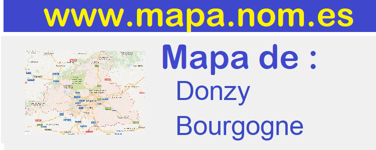 mapa de  Donzy