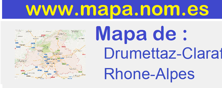 mapa de  Drumettaz-Clarafond