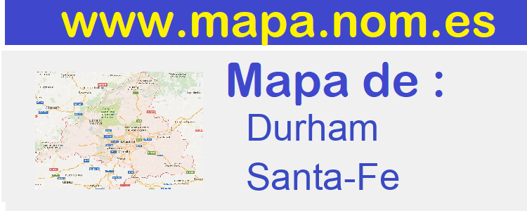mapa de  Durham