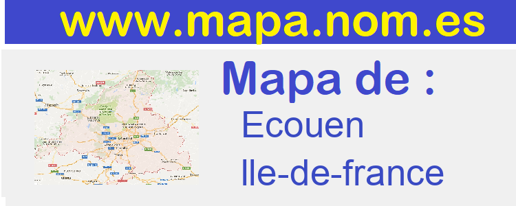 mapa de  Ecouen