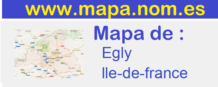 mapa de  Egly