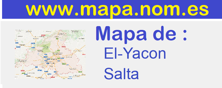 mapa de  El-Yacon
