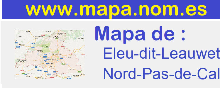 mapa de  Eleu-dit-Leauwette