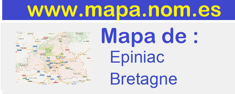 mapa de  Epiniac