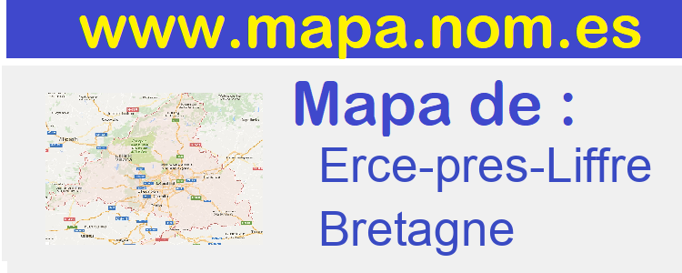 mapa de  Erce-pres-Liffre