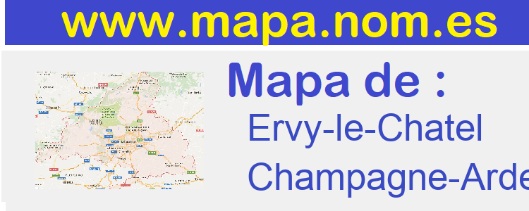 mapa de  Ervy-le-Chatel