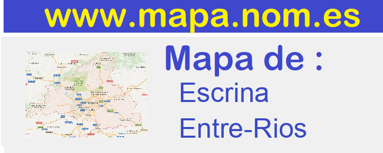 mapa de  Escrina